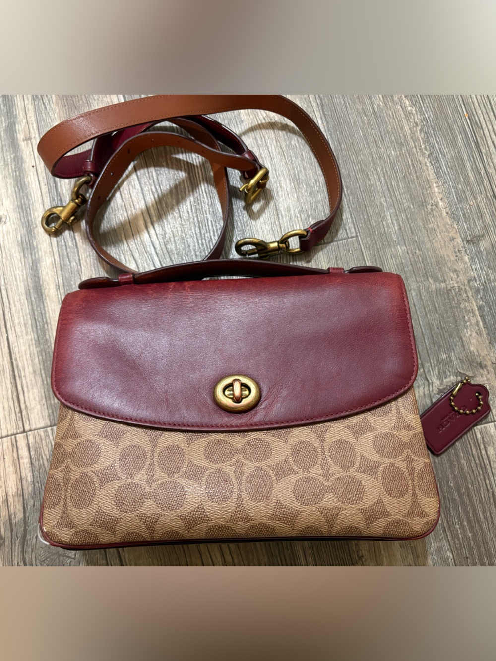 Coach Cassie Crossbody 19 in Rust